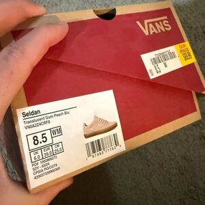 Vans Translucent Gum Peach Blue Sneakers